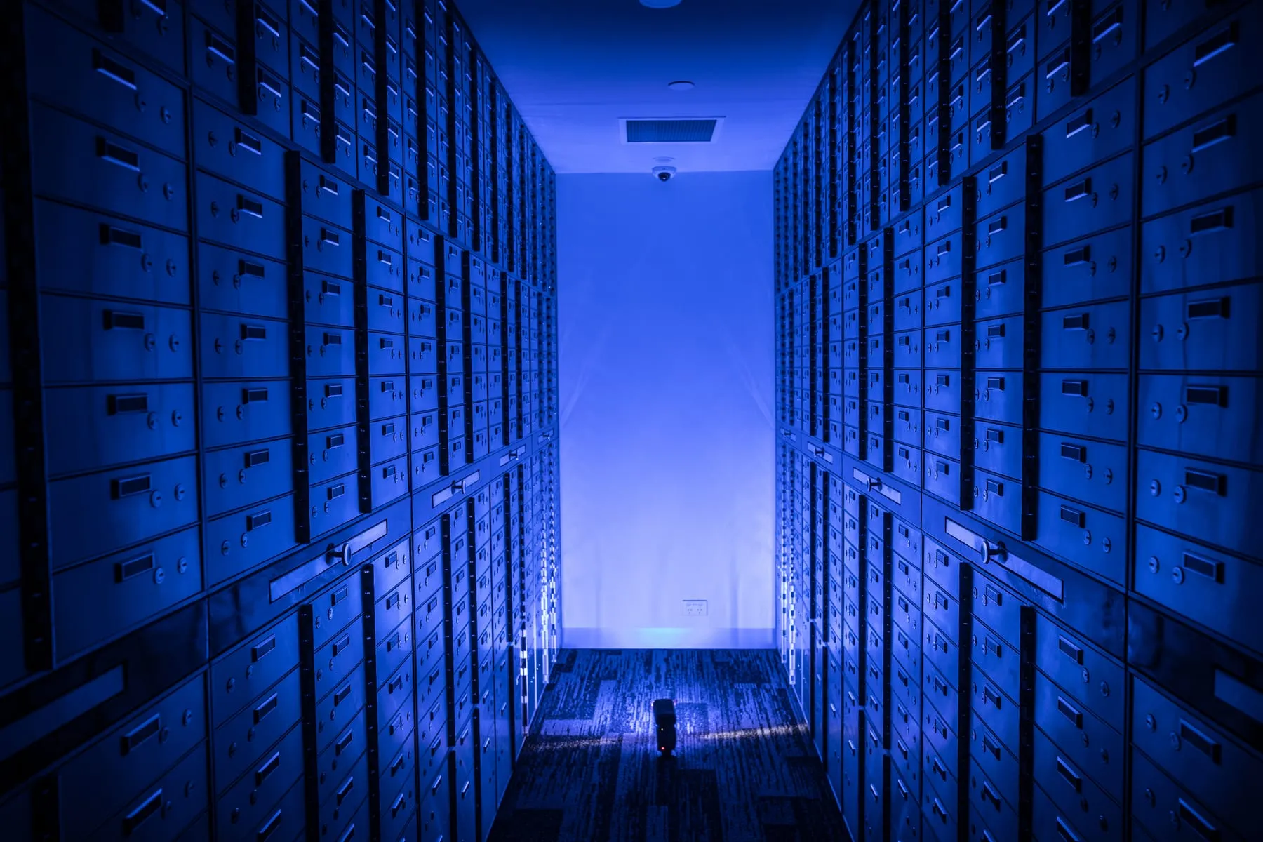 Secure vault corridor at Fortis Vaults Melbourne